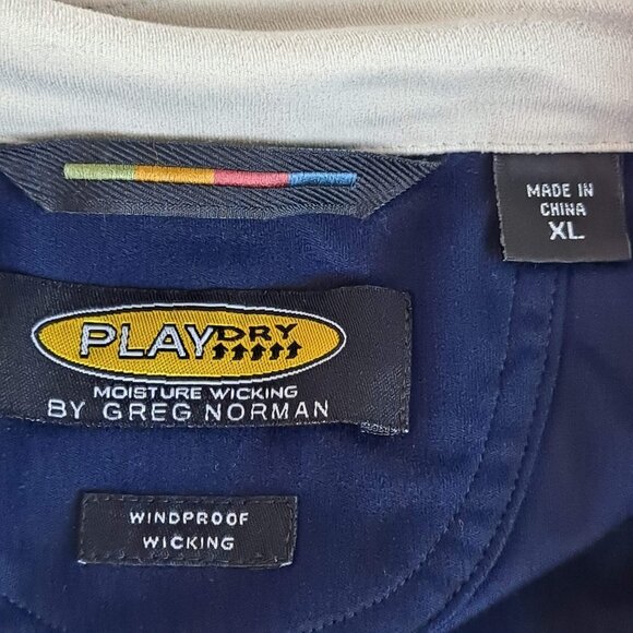 Greg Norman XL Houston Texans 1/4 Zip Navy Blue Pullover Moisture Wicking EUC - Picture 10 of 13